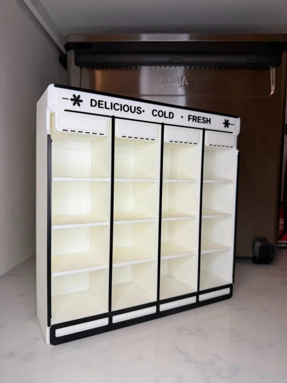 Mini Brands Fill the Fridge Compatible Shelf | 3D Printed Grocery Display Shelf